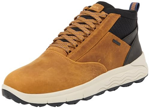 Geox U Spherica 4x4 B ABX, Scarpe da Ginnastica Uomo, Cognac A, 42 EU