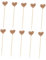DIKACA Obstdekor 50 Stück rustikale khimar hijab liebe Cupcake Topper in Herzform Obstkuchen Papierbecher Kuchen Picks Party-Cupcake- Hochzeit schmücken Geburtstagskuchen Vorspeise