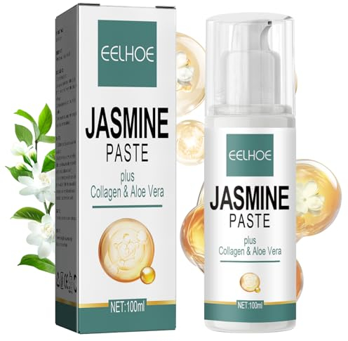 Jasminsalbe Augenringe, Jasminsalbe Augencreme mit Kollagen und Aloe Vera Extrakt, Augencreme Gegen Augenringe, Entfernen Tränensäcke und Schwellungen (100ml)