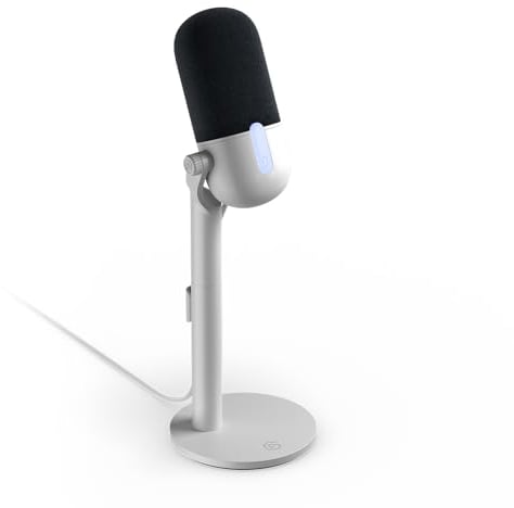 Elgato Wave Neo – Micrófono Condensador USB, Tocar para silenciar, para Jugar, Streaming, reuniones, Grabar Voz, Teams/Zoom/OBS/Twitch/Youtube etc., Plug-n-Play, para portátil, PC, Mac, iPad, iPhone