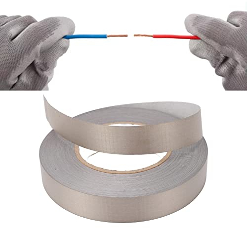 Einseitiges Leitfähiges Gewebeband, Leitfähiges Gewebe, Abriebfest, Tragbares Zugwiderstandsband, Abschirmband Zum Blockieren von Erdungsschildern