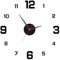 Orologio da Parete, Moderno Cucina Orologi da Muro 40 cm, Silenzioso Wall Clock Design Adesivo Senza Cornice per Decorazione di Soggiorno, Ufficio, Camera da Letto, Cucina, Montaggio DIY, Nero