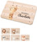 Bärenfreunde - Individuelles Holzbrett mit hochwertigem Spezial-Druck für Kinder - Personalisiertes Frühstücksbrettchen - Niedliche Motiv-Brettchen mit Namen (Giraffe)