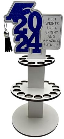 Rordigo Brieftasche, Geschenk zum Schulabschluss, Holzornament für Schreibtischdekoration, Kartenhalter für Geld, Glückwünsche, Bargeld, Blau und Neuheit 2024