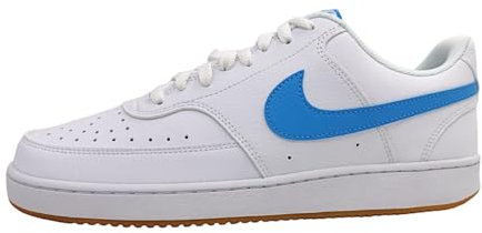 NIKE Herren Court Vision LO NN Sneaker, White University Blue Gum Yell, 42 EU