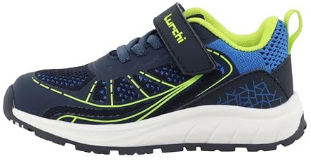 Lurchi 95L0083007 Sneaker, Navy-Lime, 29 EU Weit
