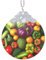 Weihnachtsbaumschmuck aus klarem Glas mit Gemüse und Früchten, für Hochzeit, Party, Dekoration, Weihnachtsgeschenke