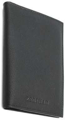 Zerimar Reisepasshülle Filz | Pass Tasche | Passport Holder | Passport hülle |Reisepass hulle | Passport Cover | Hülle reisepass Leder | 14,5x10 cms Schwarze Farbe