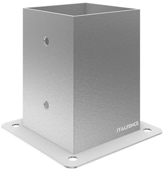 Supporto per palo in legno quadrato, zincato a caldo [81x81mm, 5 pezzi]