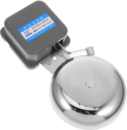 JEWEDECO Elektrische Glocke Verchromtes Eisen Laute Türklingel Alarm Glocke Türklingel Aufzug Glocke Elektrische Glocke Für Home Signal Glocke Türklingel Warnung Glocke