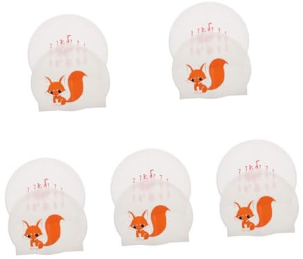 POPETPOP 5 Juegos Gorro De Natación De Silicona Gafas De Natación Agua Gorro Natacion Gorro Natación Accesorios para Piscinas Gorro De Baño Sencillo Gorra De Baño 2 Piezas * 5
