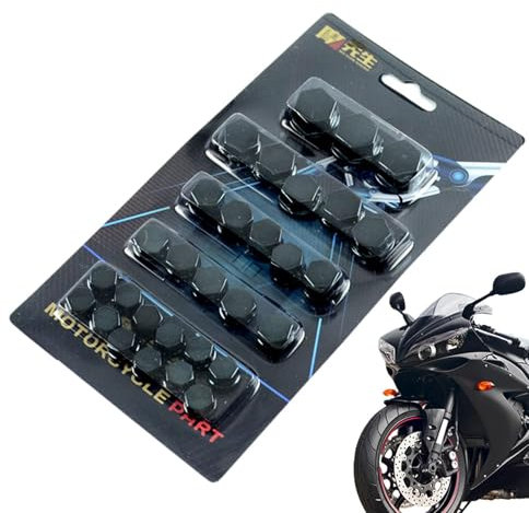 30 Pezzi Tappi Copri Dado Ruota, Coprivite Esagonale per Moto, Tappo Copri Bullone Dado, Copridado Ruota, 8-14mmTappo Copri Dado Decorazione Coperchio Bullone per Moto, Moto Elettriche, Scooter
