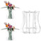FloralGrace 1 Pezzo Puzzle Vaso per Fiori, Vaso in Acrilico Espositore Adatto per Collezione Botanica, Kit Vaso per Orchidee e Tulipani per Tavoli (Trasparente)