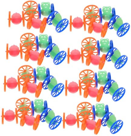 FUNNETOYU 50pcs Wheeled Tumbler Toys Mini Rolling Tumblers Table Toys for Boys and Girls Fun and Interactive Playthings