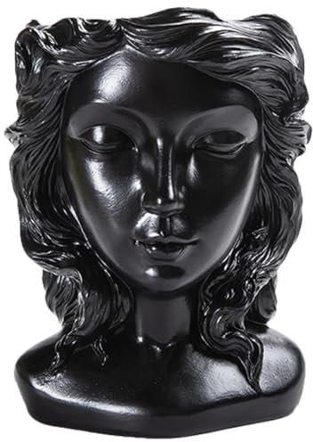 POPETPOP Pot de Fleurs Résine pour Plantes Intérieur Cache Pot pour Cactus Décoration de Design Chic Original