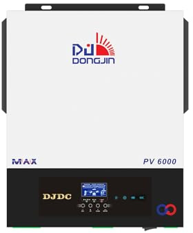 DJDCPOWER 48V 5500W solar wechselrichter, maximaler Solar-Ladestrom: 120A,Maximale PV-Eingangsspannung 500V, Reiner Sinus-Wechselrichter mit Ausgang 230VAC für LA-Lithiumbatterie(Built-in WiFi)