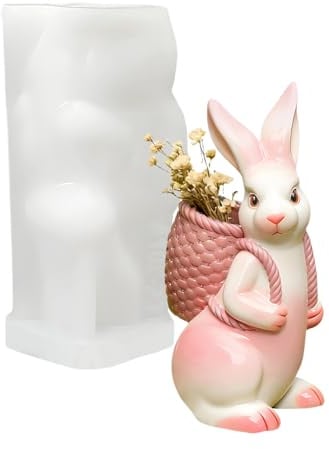 Form Für Osterhasen 3D Silikon Osterkerzenformen