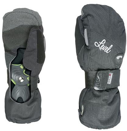 Level Half Pipe Gore-Tex - Snowboard Handschuhe, Thermohandschuhe Winter Herren mit Verstellbarem Riemen und Stulpe, Ski- und Winterhandschuhe Herren Wasserdicht, Atmungsaktiv für Snowboard - 1 Paar