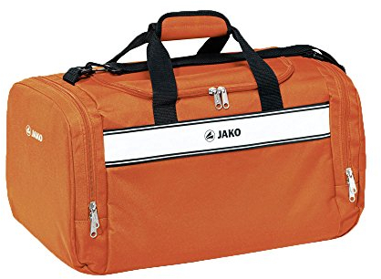 JAKO Sporttasche Player, Orange/Weiß, 60 x 30 x 31 cm