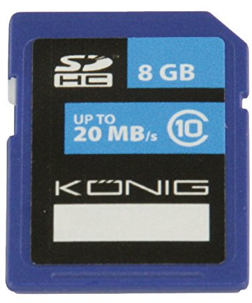 König CS SDHC08 °C10 8GB SDHC Memory Card Class 10