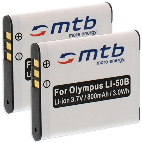 2x Batteria Li-50b Compatibile con Olympus VH-510, VH-520, VR-340, VR-350, VR-360, XZ-1, XZ-10 … (vedi descrizione)