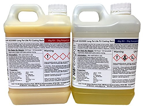 Polycraft SG2000-L Paintable Long Pot Life Polyurethane Liquid Plastic Casting Resin - 4kg