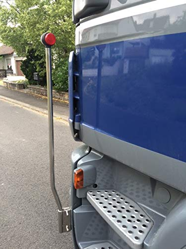 Edelstahl LKW Begrenzungsstab 110 cm mit LED-Leuchte Truck Peilstab Peilstäbe Begrenzungsleuchten Begrenzungstäbe~