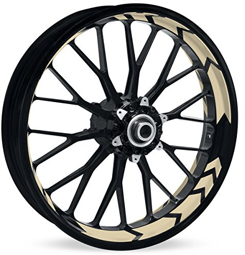 Motoking Felgenbettaufkleber im Racing Arrow Design - Komplettset für 16 bis 19 - Farbe & Breite wählbar