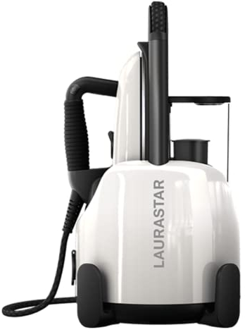 Laurastar Lift Pure White, 3in1 Portable Steam Station, Irons, Steams and Purifies Clothing, Hygienic Steam, Design, Removable Water Tank, Vertical Ironing, White