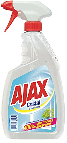 Ajax Nettoyant Ménager Spray Vitre Cristal 750 ml - Lot de 4
