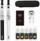 IMECIG® 2 Pack Ego CE4 E Cigarette Starter Kit, USB Charge 1100mAh Rechargeable Battery, 5 x 10ml Premium E Cigarettes Liquid, Zipper Case, Top Refill Tank, Vape Pen Travel Set E Cig Juice No Nicotine