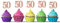 Sumerk 36PCS Rose Gold Glitter 50 Cupcake Toppers 50th Birthday Cupcake Picks Anniversary Birthday Party Decoration Supplies