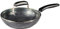 28cm Frying Pan with Glass Lid – Triple-Layer PFOA Free - Granite Marble Coated Non-Stick Pan – Cool Touch Soft Grip Handle – Suitable for Induction, Gas, Electric & Ceramic Hobs (28 cm Granite)