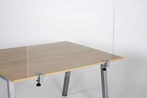 DISPLAY SALES - Morsetto per plexiglass (2 pezzi) per dischi e piastre fino a 8 mm di spessore, Morsetti per bordo del tavolo