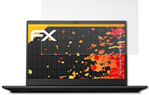 atFoliX Screen Protector compatible with Lenovo ThinkPad P1 Gen 3 Screen Protection Film, anti-reflective and shock-absorbing FX Protector Film (2X)