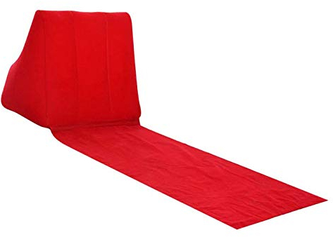 BANGSUN Aufblasbare Luftliege, Sessel, Sofa, PVC, beflockt, Couch, Bett, für Outdoor, Strand, Rot