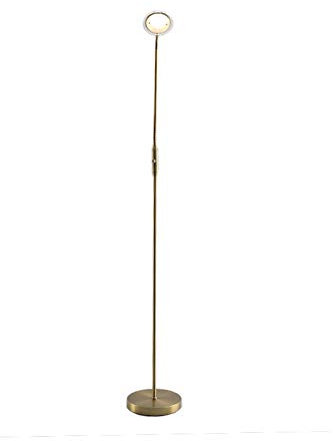 Olucia Lampadaire liseuse laiton moderne, Salvador, 5W, 3000K LED, avec interrupteur