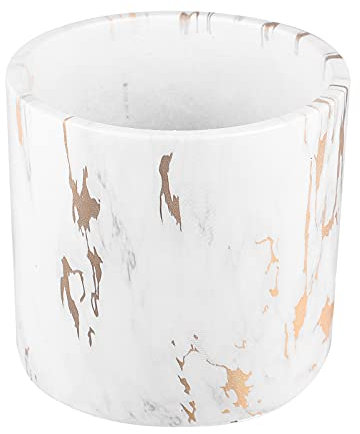 YARNOW Pot De Fleurs Céramique Marbre pour Plantes Succulentes Jardinière Moderne