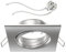 ledscom.de Deckeneinbaurahmen RIR Einbaurahmen chrom matt eckig schwenkbar (LED/Halogen/MR16/50mm) inkl. GU5.3 Fassung