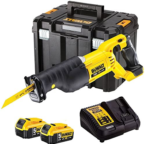 DeWalt DCS380N 18V Reciprocating Saw with 2 x 5.0Ah Batteries & Charger in DWST1-71195 Case