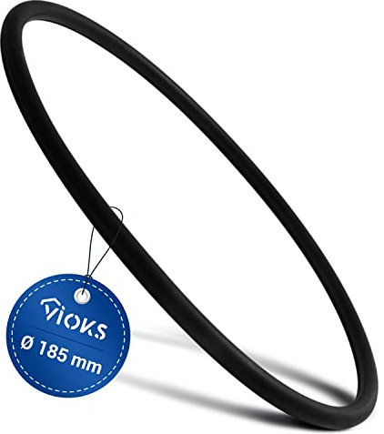 Joint de pompe de rechange pour lave-vaisselle Electrolux 111918600/3 - Diamètre de 185 mm - En caoutchouc noir