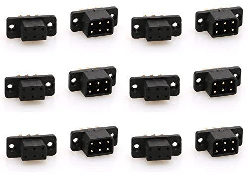[Fernbedienung Spielzeugteile] 6 paare MX-6. Pins Vtol Servo-Anschlüsse Schnell verbinden männliche weibliche Stecker Modellzubehör Ruderadapter for Rc Turbojet-Drohne - sievironmentell freundliche Ma