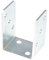 Aqbau® U-Pfostenträger 71 mm zum Aufschrauben, Pfostenträger u form, Pfosten Büchse, Pfostenhalter, Pfostenträger für Holzbau, Ideal für Terrassen, Carports, Spielgeräte
