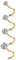 FIOROYAL 4Pcs 20G Piercing Nez Remplie d'or 14K 1.5-3MM Ronde Zircone Piercing Nez Acier Chirurgical Droite L et Vis Forme Percing au Nez Or