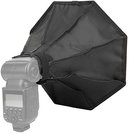 Kompakte Soft-Light-Box Universelle Softbox für Studiofotografie 30 cm Achteckig Nahaufnahme mit Faltbarem Diffusor und Soft-Filter-Zubehör