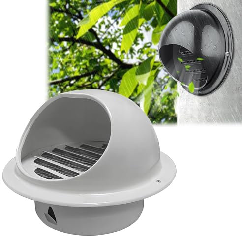 Griglia Di Ventilazione In Acciaio Inox Presa Di Ventilazione A Parete Griglia Aerazione 70 100 110 150 160 180 200mm, Terminale Canna Fumaria, Per Bocchette Di Scarico Ufficio Cucina Bagno
