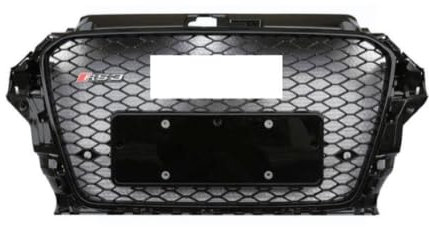 Zunsport Compatible With Audi A3 RS3 Style 8V Model Front Grille - Black (2013-2016)