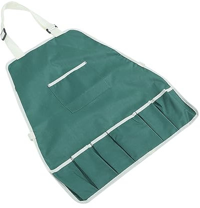 BESTonZON Gartenarbeit Multi-Bag Schürze grüne Gartenschürzen für Kinder mit Taschen malschürzen für kleinkinder kinder gärtnern kinder gartenwerkzeug Schürzen für Männer