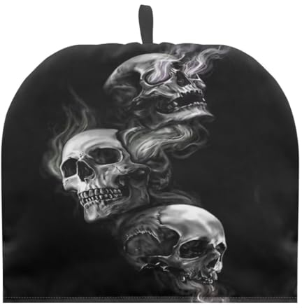 Jeiento Skull Tea Cozy for Teapot Insulated Teapot Cozy Durable Tea Pot Cozy for Teapots Decorations Kitchen Tea Kettle Cosy,Easy to Clean