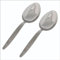 BNAZIND Kunz Regular-Löffel-Set, 2 Stück, 18/10 Edelstahl-Beschichtung, 22,9 cm, Quenelle, Kochutensilien, Abendessen, Servierlöffel